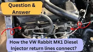 Вопросы и ответы. Возвратные линии дизельных форсунок VW 1,5 л, 1,6 л. Насос Golf Rabbit MK1 Jetta Cabrio.