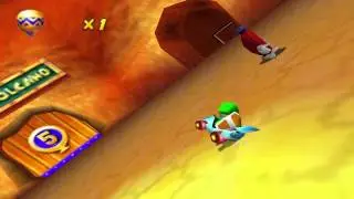 Glitched on Diddy Kong Racing 64