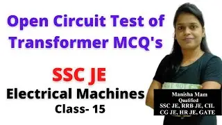 Open Circuit Test MCQ's, Transformer in Hindi, SSC JE Electrical Classes- 14