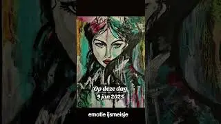 ijs meisje geschilderd op doek 60x80 acrylverf www.carlastrik.nl de.vlinder@live.nl