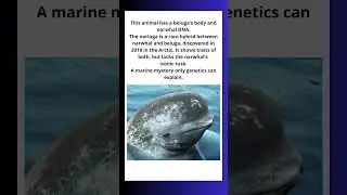 Narluga The Narwhal Beluga Hybrid #didyouknow #curiosities#curiousfacts #naturefacts #news