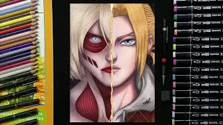 Drawing Annie Leonhart ~ Female Titan - Attack On Titan - Part 2