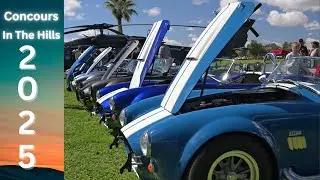Display of historic and beautiful cars at Concours in the Hills