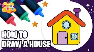 How To Draw a House 🏠 | Easy to Draw Pictures for Kids | Tofu Kids