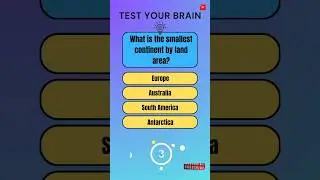 What is the smallest continent by land area | mind blowing fact  | #shorts #video