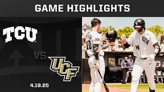 TCU vs. UCF (4.19.25) Highlights | 2025 Big 12 Baseball