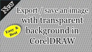 How to export an image with transparent background