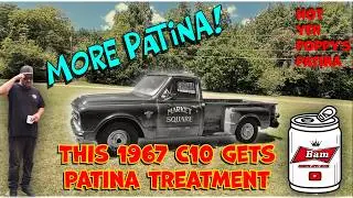 PATINA MATCH and clear coat on Chevy C10and some interior work.