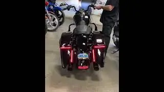 Here&rsquo;s a 2019 Road King with a 128&rdquo; kit and an awesome black out and lighting. Lighting saves lives