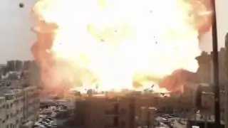 building blasts