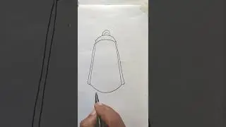 #lamp  drawing in crayons colour #shorts