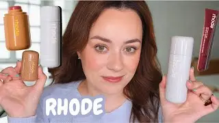 Trying out RHODE Glazing Milk, Pocket Blush + Lip Tint