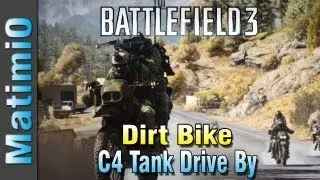 Dirt Bike - C4 Drive By - Double Vision (Battlefield 3 Gameplay/Commentary)