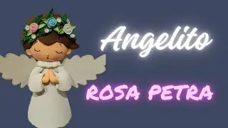 Angelito para Bautizo, Comuni&oacute;n o Navidad  en Foamy ✂️💫 | Manualidad F&aacute;cil con Rosa Petra