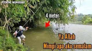 Baru kali ini mancing di kedalaman 4 meter Mancing tehnik nutul di sungai serayu nutul melem