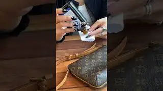 How to Care Water Stain on Vachetta #leathercare #lvbag #vachetta #bagcollection #handbags