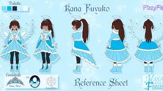 Kana Fuyuko's Reference Sheet! [Speedpaint]