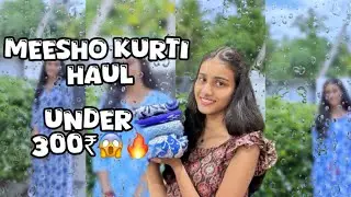 🔥😱Meesho kurti haul under 300₹😱🔥 #haul #meesho #kurti #indigo