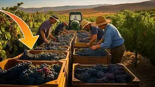 Как миллионы тонн винограда превращаются в вино на мегазаводе &ndash; Amazing Grape Farming