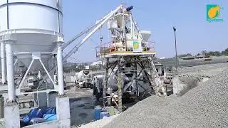 AQUARIUS Inline Bin Plant Stationary Batching Plant SP 60