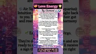 💘 72-Hour LOVE FORECAST by ELEMENT 🔥💨🌱🌊 What&rsquo;s About to Happen in Love 💞