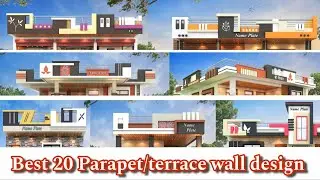 Best 20 Parapet wall design l top house wall designs l village house modern terrace wall design l