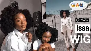 HOW TO MAKE A REALISTIC AFRO CROCHET WIG ON A BUDGET!! |DIY |  A BADDIE NATURAL HAIRSTYLE (Tutorial)