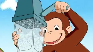 A Summer Snowman! 🐵 Curious George | Animal Friends