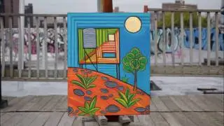 Australian Bush House Painting by Artist Paul Zepeda