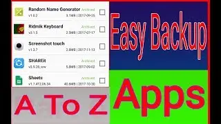 Easy Backup Apps 2017