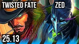 TWISTED FATE vs ZED (MID) | KR Master | 25.13