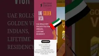 Big news! 🇦🇪 UAE launches Golden Visa for Indians! 🌟 Discover new possibilities and a promising