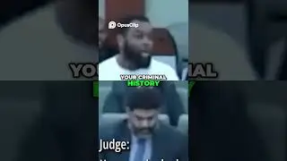 Judge vs  Criminal  Shocking Courtroom Exchange Revealed