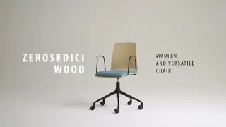 Modern wooden style conference seating | Zerosedici wood 2021 by Leyform