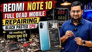 Dead Mobile ON 😱 Black Pasted CPU Reballing Full Live Repair @PJ7Tech