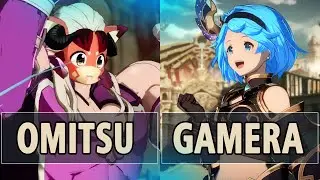 GBVSR: Omitsu (Ladiva) Vs Gamera (Djeeta) | High Level Gameplay.