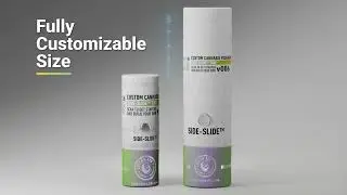 Child Resistant Disposable Vape and Cart Tubes - Custom 420 Supply Side-Slide Boxes
