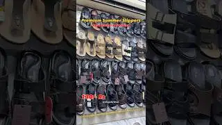 Premium Leather Slippers🤯😍 #summerfashion #slippers #eiduladha #leather #shorts #shortvideo