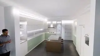 MAT LAKE GİZLİ KULPLU MUTFAK PROJESİ
