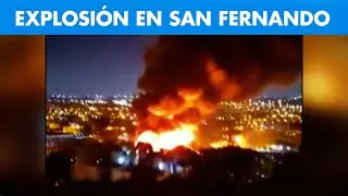 Explosi&oacute;n, fuego y p&aacute;nico: se incendi&oacute; una planta industrial en San Fernando