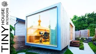 Shipping container art studio | Tiny House Interiors