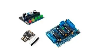MotorShiel L293D. Индикатор KA2284. Digispark ATTINY85. Распаковка и тест