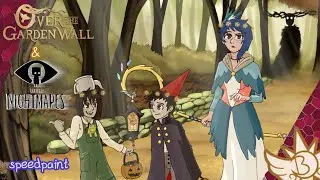 Over The Garden Wall but it's a Little Nightmares crossover | fanart speedpaint