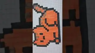 Gatito kawaii Pixel papercraft 3D #pixelart #pixelatedart #gatitokawai