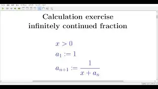 calculation exercise 3 The limiting value and convergence speed of sequence