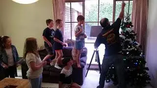 Black snake in a Christmas tree North of Melbourne crashes kids party!