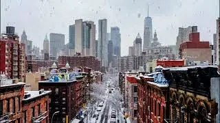 Chill NYC Cityscape Winter  Jazz
