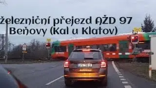 železničn&iacute; přejezd AŽD 97 Beňovy (Kal u Klatov) czech railway crossing 2025