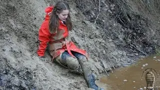 In search of mud part 1 (in red rubber raincoat)
