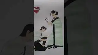 #watercolor tube couple 🥰❤️&zwj;🩹🥀#shorts